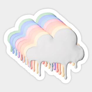 Dixie Damelio - be happy Cloud pop rainbow (with shadows)| Charli Damelio Hype House Tiktok Sticker